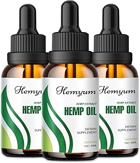 (3-Pack) Hemp Oil Drops High Potency - Relax Maximum Strength Natural Hemp Oil