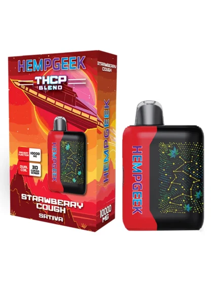 THC Vape Pen – Hempgeek Strawberry Cough THCP Blend 10000mg